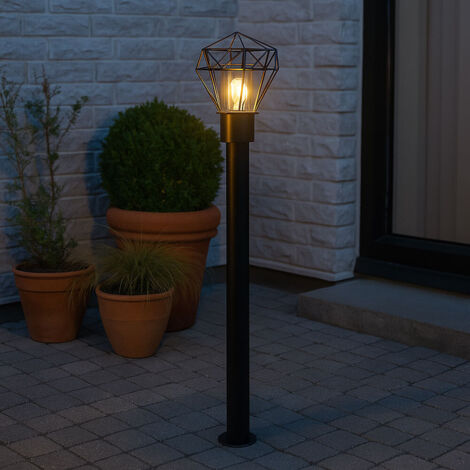 Lampada Da Esterno Lentua 120 Cm - Stile Antico, Fusione Alluminio Marrone/Oro, IP44, Per Giardino O Sentiero - Foto 10