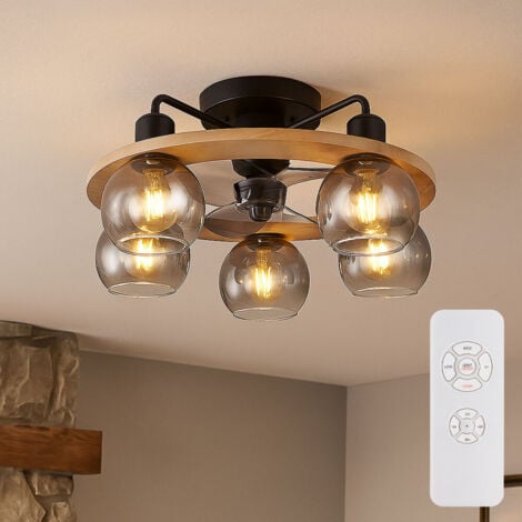 Ventilatori A Soffitto Bianco In Plastica Con Luce | Acquisti - Foto 6