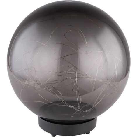 Lampada a sfera a luce solare che cambia colore lampada a spina per esterni emisfero decorazione da giardino solare, bianco, 5 LED RGB colorati, DxH 15x19 cm, set da 5 Lampada a sfera a luce solare che cambia colore lampada a spina per esterni emisfero decorazione da giardino solare, bianco, 5 LED RGB colorati, DxH 15x19 cm, set da 5