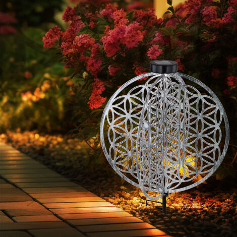 GIARDINO LAMPADA SOLARE per Esterni LED Luce Sferica Decorativa Bianco 3er Set EUR 49,16
