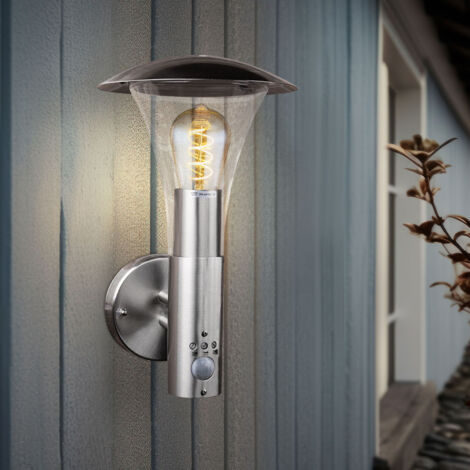 Lampada Da Esterno A LED Con Sensore Di Movimento OYAJIA - Parete, 10W, IP65, Bianco, 23.3x23.3x7.5cm
