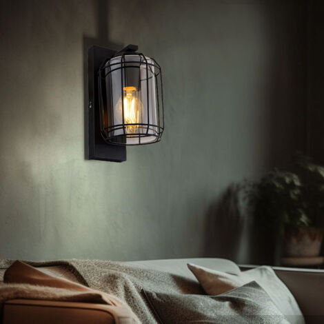 Lindby Farovi Plafoniera Soffitto 2 Luci In Stile Industriale – Legno E Nero Dimmerabile Per Soggiorno