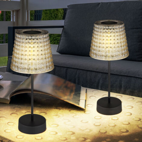 Luce da Tavolo Lampada Solare per Esterni LED Patio Touch Dimmer H 23 CM 9007371516513