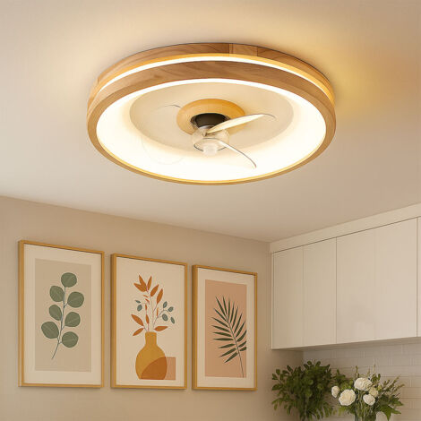 Ventilatore A Soffitto Vintage Con LED, IP65 Impermeabile, Telecomando, 3 Colori Luce E Dimmer, Per Esterni E Terrazzi, Nero/Marrone - 4