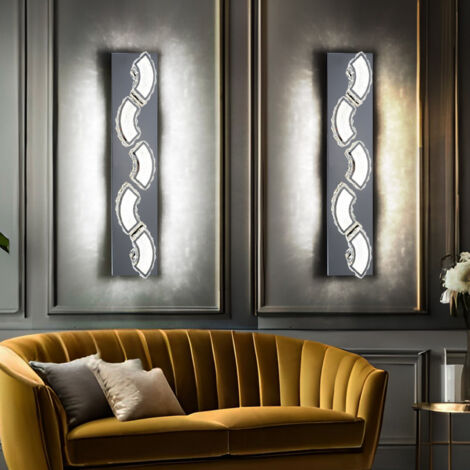 COMELY Lampada da parete per interni a LED nero dimmerabile, lampada da