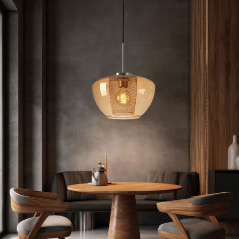 Paralume Soffitto Metallico Retr&ograve; 30cm - Design Industriale Vintage, Colore Oro Rosa, Base E27