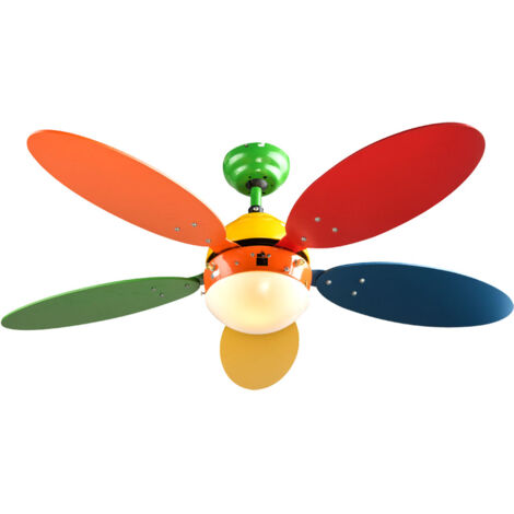 LMiSQ Moderno con Ventilatore da Soffitto 40CM DC Reversibile Silenzioso Ventila