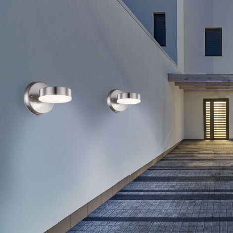 Lampada Da Parete Per Esterni, Rilevatore Di Movimento, Torcia, Lampada Da Facciata, Lampada Da Parete, In Acciaio Inox, Per Porta D'ingresso, 7W 450lm Bianco Caldo, LxH 25,9x23,9 Cm - Foto 5