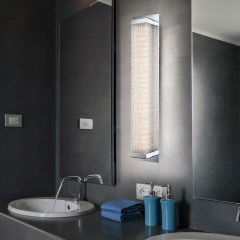 Applique Da Parete LED Eurekaled - 60 Cm, 12W, 4000K, IP44, Cromato, Per Bagno E Camera - Foto 11