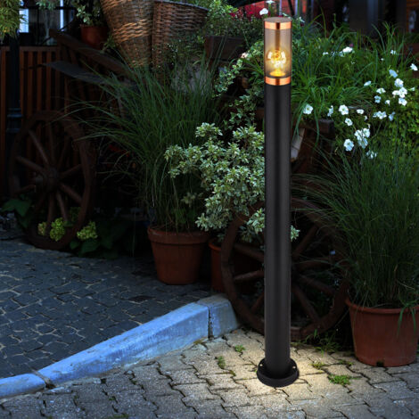 2 Lampioni Da Giardino Con Picchetto In Alluminio IP44 - H 50cm, Design Stelle, Argento, E27