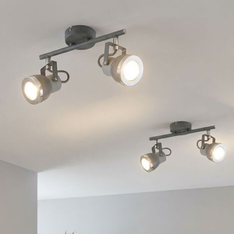 Faretto da soffitto grigio lampada da soffitto per soggiorno con ...