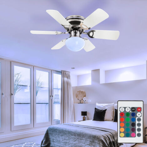 Ventilatore Da Soffitto Taloya Con Luce E Telecomando: 117,8 Cm, Nero, Motore Silenzioso Reversibile, Regolabile Per Camera Da Letto - 4
