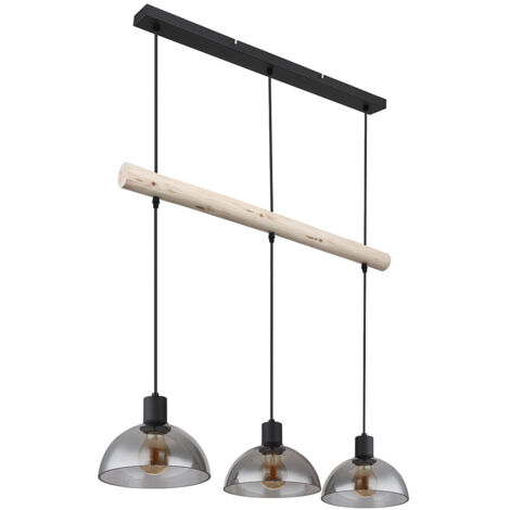 Globo - lampada a sospensione - Lindi - nero - metallo - grande (1/5)