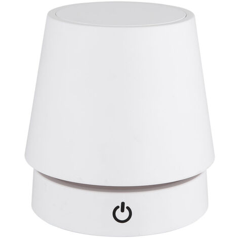 Lampada da tavolo LED touch dimmer ricaricabile lampada da tavolo regolabile in altezza lampada da comodino bianca, 1,2W 80lm bianco caldo, DxH 10,5 x 28 cm (1/5)