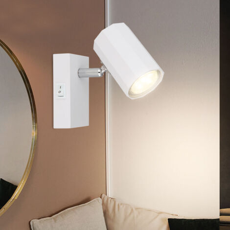 Homefire Applique Da Parete Orientabile Bianca In Metallo Per Interni, Attacco GU10, Senza Lampadina - 4