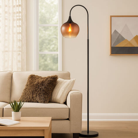 Lindby LED 'Binera' in Nero da Plastica