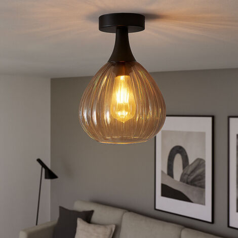 Lampada Da Terra Regolabile 3 Luci Stile Retrò - MetallO Nero E Oro - Altezza 166cm - Attacco E27