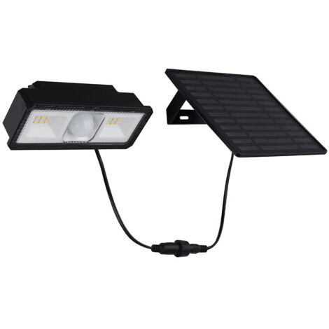 Lampada solare da esterno con clip e sensore di movimento, 92 LED, illuminazione di sicurezza impermeabile 6000K per recinzioni a catena e patio | Leroy Merlin