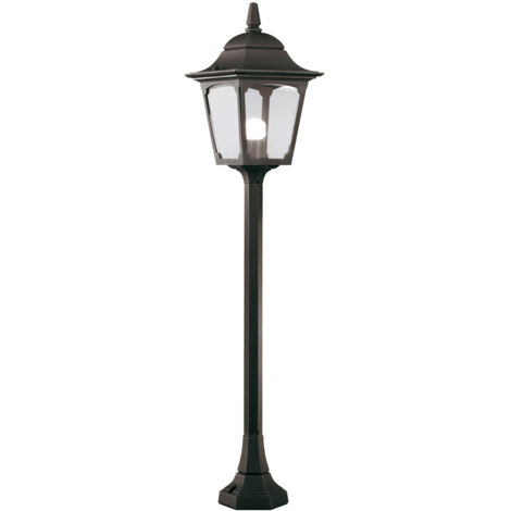 Lampada da esterno a candelabro da terra ALU luce da giardino H 100 cm lanterna nera