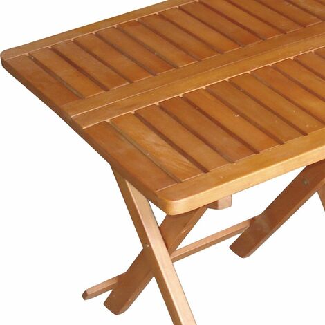 Tavolo pieghevole da balcone in legno di acacia 110 x 47 cm TREIA
