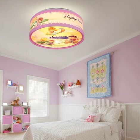 Lampada da soffitto per bambini faretto colorato ragazza motivo lampada  illuminazione sala giochi Globo 15735D
