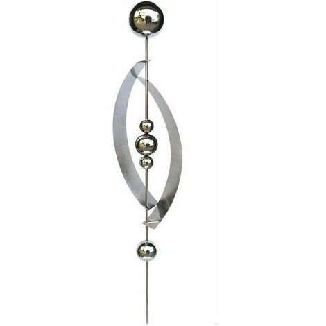 Decorazione da giardino in acciaio inox a forma di palla da giardino con design a forma di palla da giardino in acciaio inox (1/4)