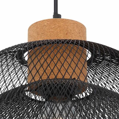 Lampada a sospensione da soffitto in rattan Smart Home Alexa