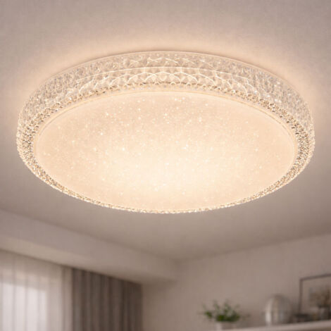 Lampada da soffitto a LED cielo stellato 24 W nero metallo