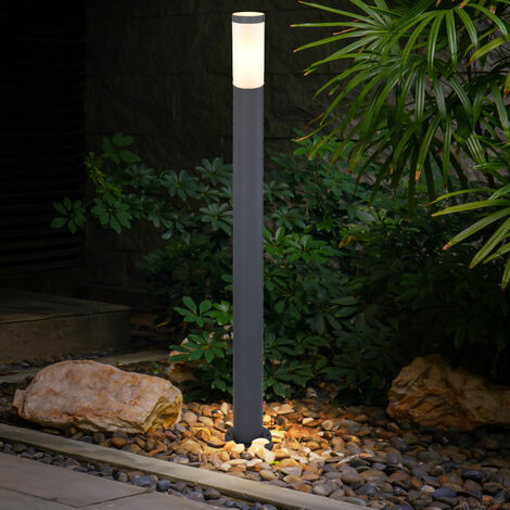 Lampada da terra per esterni ANTRACITE illuminazione del percorso del giardino lampada da terrazza in un set di lampadine a LED
