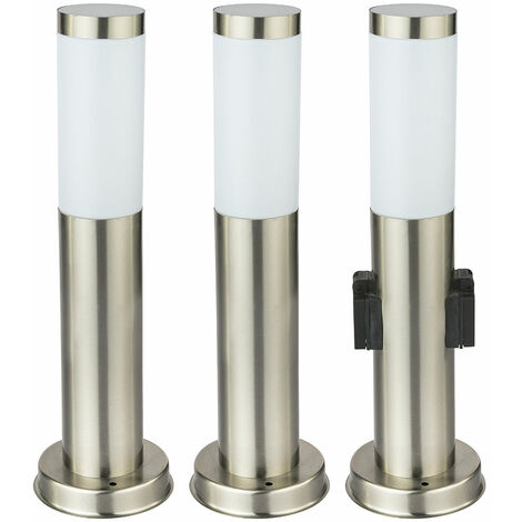 3x Lampade Da Terra Per Esterni Faretti Da Giardino In Acciaio Inossidabile Lampade Da Giardino Con Illuminazione Per Rivelatori Di Movimento 13811826 - Foto 7