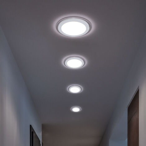 Yangtek 4 x Mini Faretti LED da Incasso 3W Bianco Caldo,Luci Mini Faretto LED Per Il Vetrina Station di Interni Illuminazione Cartongesso Incl.Seperated Trasformatore