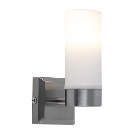 Lampada da parete illuminazione del bagno lampada da specchio in vetro  opale bianco in un set