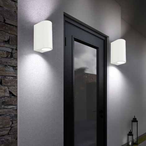 Lampada Da Parete ALU Telecomando Da Esterno UP DOWN Faretti Da Giardino Dimmerabili In Un Set Comprensivo Di Lampade LED RGB - Foto 5