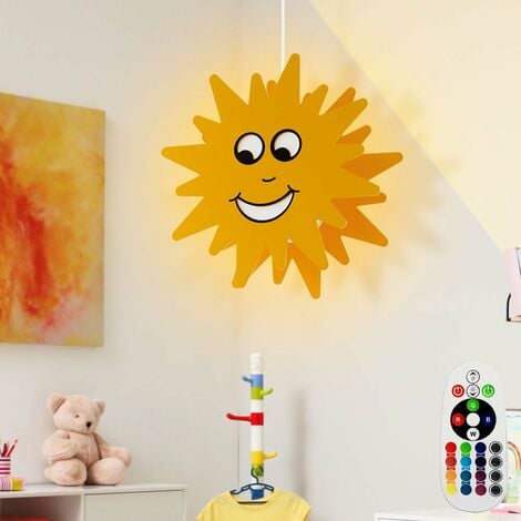 Lampada a sospensione per bambini 100 cm in legno multicolore