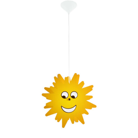 Philips Lighting Buddy Children's Hanging Lamp Sun, Energy Saving Bulb Included