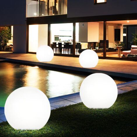 4 Lampade Solari LED Effetto Pietra Per Giardino, Sentiero E Prato, Ricaricabili