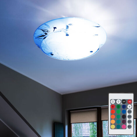 Plafoniera o applique a led in vetro moderna FLAT PL RE P Illuminando