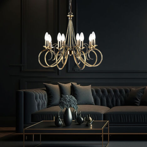 Lampadario Soffitto Pendulum Lustre Lampada a sospensione da soggiorno in  ottone antico in un set che