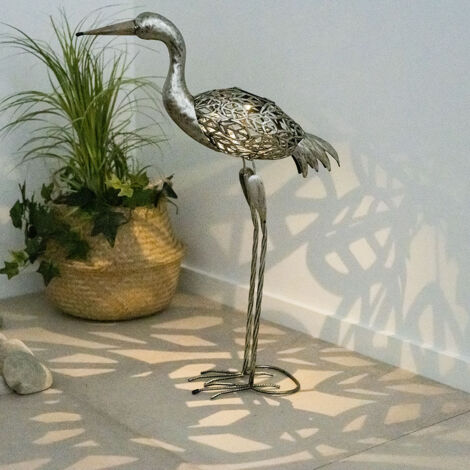 4 Pezzi di Anatre in Metallo per Decorazione Giardino, Statue