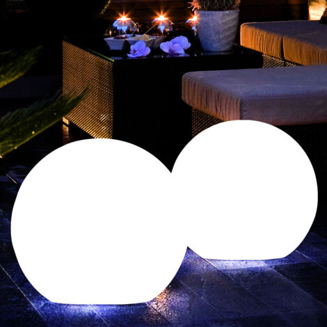 Luci Solari A Sfera Da Giardino - 40 Cm, IP67 Impermeabile, 8 Colori + Modalità Cambio Colore