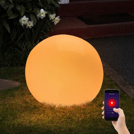 Lampada plug-in da giardino a sfera per esterni APP Wifi Alexa Google Home  in un