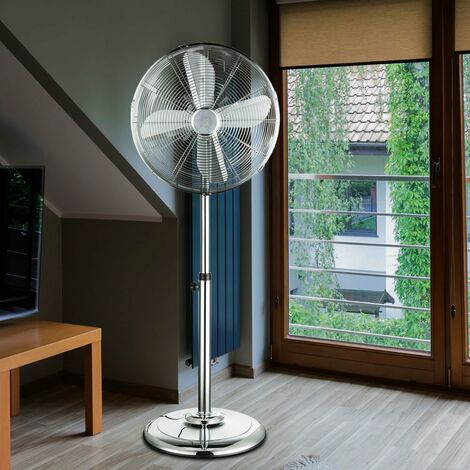 Ventilatore da pavimento da 50 W, dispositivo di raffreddamento del  soggiorno, anti zanzara, ventola a 3
