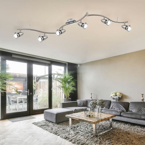 B.K.Licht Faretti LED da soffitto orientabili, include 6 lampadine