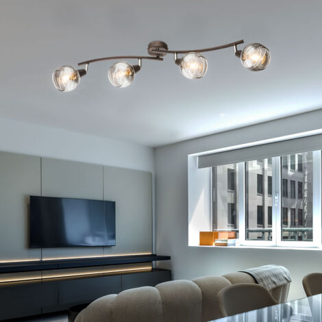 Lampada Da Soffitto B·LED Tali – 3 Sfere In Vetro Opalino, E27, Design Minimalista Per Soggiorno E Camera