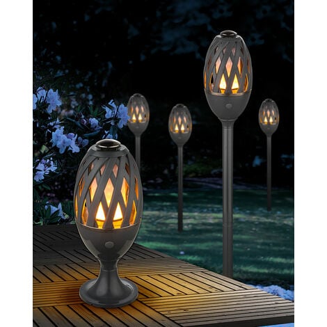 Lampada da tavolo a LED picchetto da terra lampada plug-in effetto fuoco  giardino illuminazione esterna