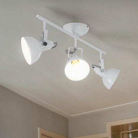 Aigostar Applique con 3 Faretti da Soffitto Orientabili Lampadina