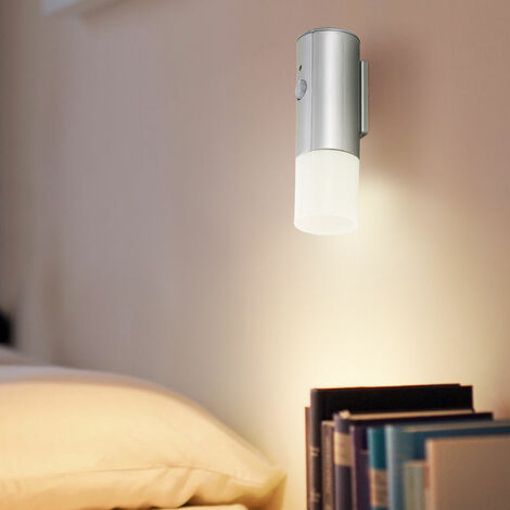 Lampada Luce Notturna a Led Rotonda a Batteria 0,5W con Sensore