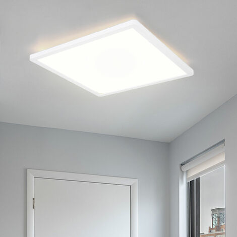 Lampada da soffitto Lampada da soffitto retroilluminazione lampada soggiorno, plastica bianco opalino, funzione memory, LED 24W 2300lm 3000K, A 2,5cm (1/5)