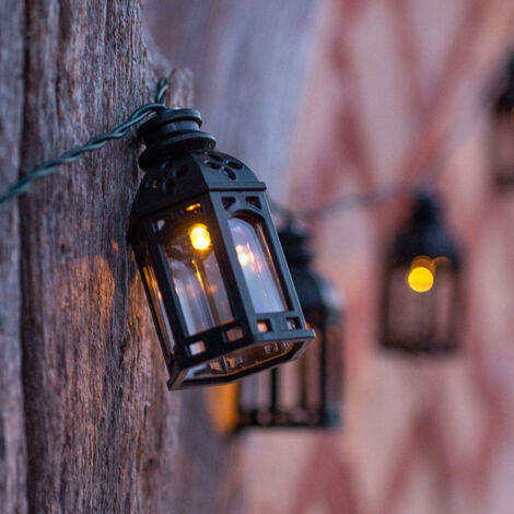 Catena Luminosa A LED Solare Per Esterni, 10 Luci A Sfera In Rattan, Impermeabile E Resistente A Vento E Pioggia, Per Giardino E Balcone