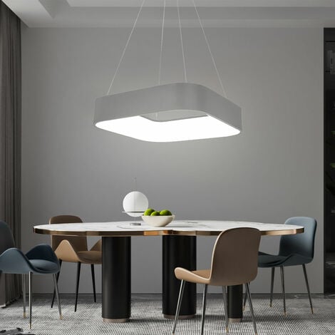 Lampadario led 30w 3000k cromato 30w per tavolo cucina - 7BDE